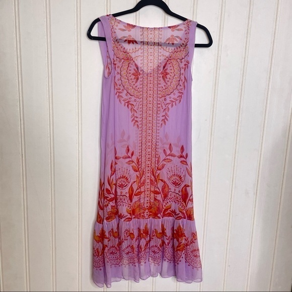 Anthropologie Wisteria Silk Dress 171 - Picture 10 of 12